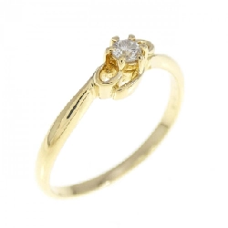 Nhẫn kim cương K18YG 0.07CT - Hàng hiệu Chính hãng