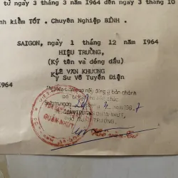 Bộ giấy tờ nghề Vô tuyến điện Sài Gòn (1964-1982) 1013283