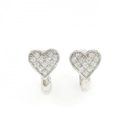Bông tai kim cương hình trái tim K18WG 0.60CT - Hàng hiệu chính hãng