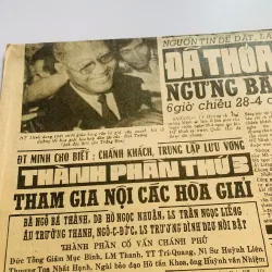 Báo Miền Nam xưa trắng đen phát hành thứ 3- 29/04/1975  752752