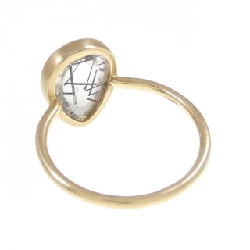 Nhẫn Tourmaline Ink Quartz Agat - Hàng hiệu Authentic 838157