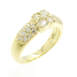 Nhẫn kim cương hoa K18YG 0.50CT