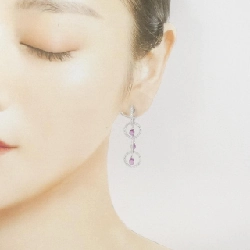 K18WG Sapphire Bông tai - Hàng hiệu Authentic 867053