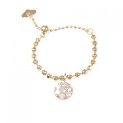 Nhẫn kim cương hoa K18PG/K10PG 0.15CT