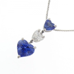 Dây chuyền sapphire hình trái tim PT900/PT850 1.17CT - Hàng hiệu chính hãng 858986