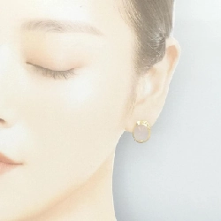 K18YG Bông tai Rose Quartz 10.84CT - Hàng hiệu Chính hãng 870227