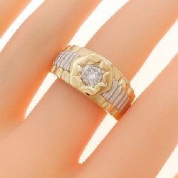 Nhẫn kim cương K18YG/PT900 0.60CT 667113