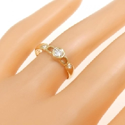 Nhẫn kim cương K18YG 0.12CT 668828