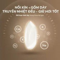 Nồi Cơm Điện Lòng Gốm Tự Nhiên UNIE URC815 574501