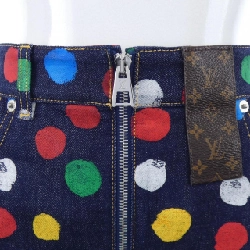 Chân váy mini denim chấm bi LOUIS VUITTON LV×YK FOSK12VY5 - Hàng hiệu Authentic 818644