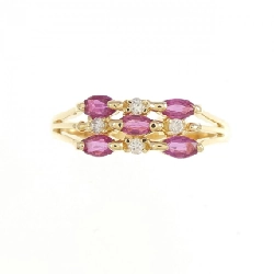 Nhẫn ruby K18YG 0.33CT 669537