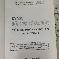 KỶ YẾU HỘI NGHỊ KHOA HỌC VỀ KHU PHỐ CỔ HỘI AN 23-24/7/1985 562126
