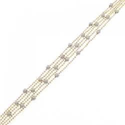 Mikimoto K18YG/PT850 Vòng tay