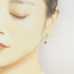 K18YG Citrine Bông tai - Hàng hiệu Chính hãng 868144