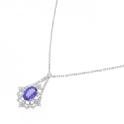 Dây chuyền Tanzanite PT900/PT850 4.362CT - Hàng hiệu Authentic 858562