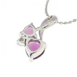 Dây chuyền garnet hình trái tim PT900/PT850 - Hàng hiệu Authentic 862703