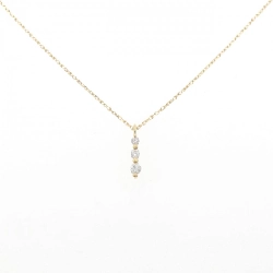 Dây chuyền kim cương K18YG 0.06CT - Hàng hiệu Chính hãng