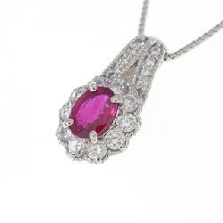 Dây chuyền ruby PT900/PT850 0.40CT - Hàng hiệu Authentic 858784