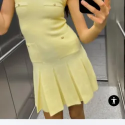 Đầm midi vàng chanh Zara 944405