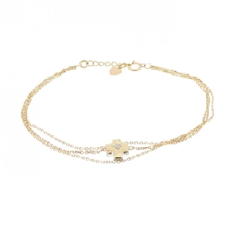 Bông tay kim cương chéo K18YG/K18WG 0.13CT - Hàng hiệu Chính hãng 874803