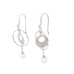 K10WG Blue Topaz Bông tai - Hàng hiệu Chính hãng 865906