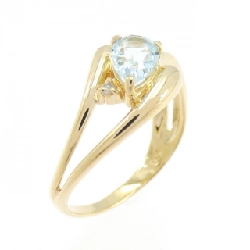 Nhẫn Blue Topaz K18YG - Hàng hiệu Chính hãng