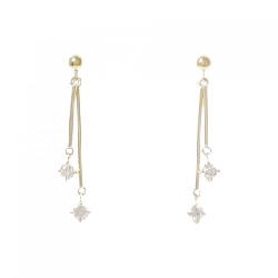 K18YG Bông tai kim cương 0.38CT - Hàng hiệu Chính hãng