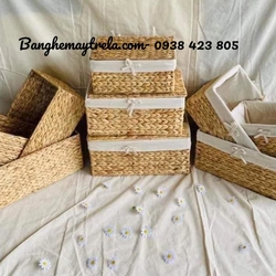 Rương mây tre đan để đồ hình chữ nhật 524254