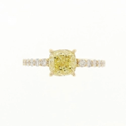 Nhẫn kim cương K18YG 1.05CT FIY SI2 cắt hình fancy - Hàng hiệu Authentic 872773