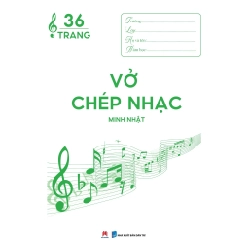 Vở chép nhạc 36 trang, khổ 17x24cm 15k(HH) Mới 100% HCM.PO Độc quyền - Âm nhạc