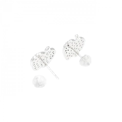 K18WG/K18BG Bông tai kim cương hình táo 0.56CT - Hàng hiệu Chính hãng 870956