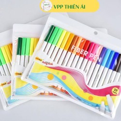 Bút lông màu Fiber Pen 20 màu Basic FP-C03 Thiên Long Colokit - VPP Thiên Ái