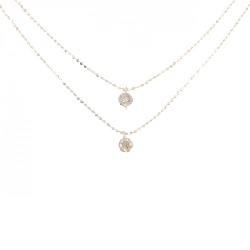 K18PG Dây chuyền kim cương 0.409CT - Hàng hiệu Chính hãng