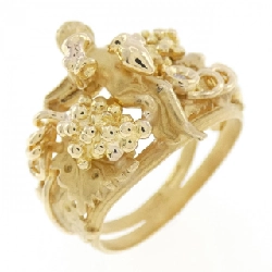 Nhẫn kim cương 750YG Angel