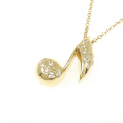 K18YG Nốt nhạc Kim cương Dây chuyền - Hàng hiệu Chính hãng 857592