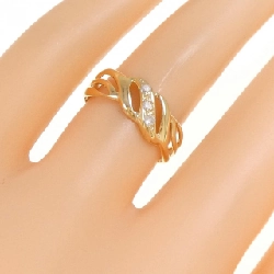 Nhẫn kim cương K18YG 0.06CT 668745