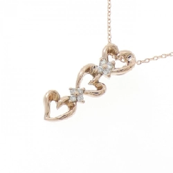 K10PG Dây chuyền hình trái tim kim cương 0.06CT - Hàng hiệu Chính hãng 857512