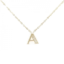K18YG Chữ cái A Dây chuyền kim cương - Hàng hiệu Chính hãng