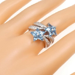 Nhẫn Blue Topaz K18WG 1.40CT - Hàng hiệu Chính hãng 847832