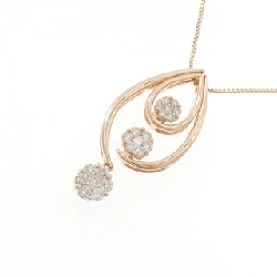 K18PG 2WAY Dây chuyền kim cương 0.50CT - Hàng hiệu Chính hãng 857301