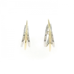 K18YG/PT900 Bông tai - Hàng hiệu Authentic