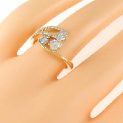 Nhẫn kim cương K18YG 0.228CT 0.202CT 0.206CT E-G SI1 Tốt - Hàng hiệu Chính hãng 879398