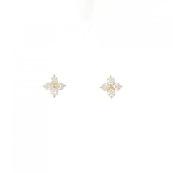 K18YG Bông tai hoa kim cương 0.30CT - Hàng hiệu Chính hãng