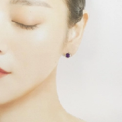 K14YG Amethyst Earrings - Hàng hiệu Authentic 872349