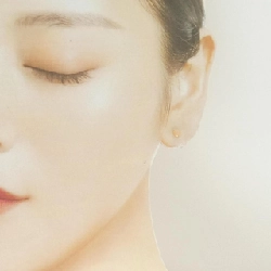 K18YG Đá mặt trăng Bông tai - Hàng hiệu Chính hãng 869828