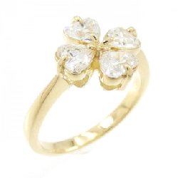 Nhẫn kim cương K18YG 1.013CT F SI1 hình trái tim - Hàng hiệu Authentic