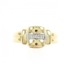 Nhẫn đá màu K18YG/PT900 - Hàng hiệu Authentic 850879