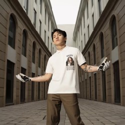 Áo polo tay lỡ Unisex Macuzz cổ tròn, phong cách Unisex, form oversize 8874