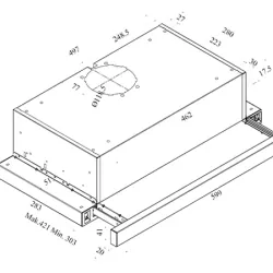 Máy Hút Mùi Âm Tủ 3AF3-641B Kính Đen 60cm: Công Suất 430m³/h, TỐI ƯU DIỆN TÍCH 591908