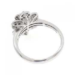 Nhẫn kim cương hoa K18WG/K18BG 665431